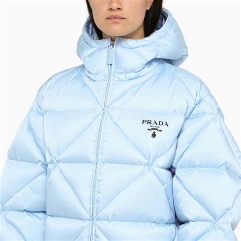 prada jacke blau|Prada puffer jackets.